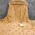 beige embroidered georgette unstitched dress material 
