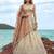 Women's Cream Tissue Beads with zari Embroidered Lehenga Choli with Dupatta