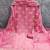 pink embroidered georgette unstitched dress material 