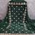 green embroidered georgette unstitched dress material 