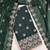 green embroidered georgette unstitched dress material 