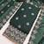 green embroidered georgette unstitched dress material 