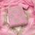 pink embroidered chanderi unstitched dress material 