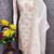 white embroidered chanderi unstitched dress material 