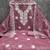 lavender embroidered chanderi unstitched dress material 