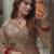 Champagne gold butterfly net heavy sequins embroidered saree with embroidered blouse