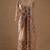 Champagne gold butterfly net heavy sequins embroidered saree with embroidered blouse