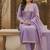 lavender weaved chanderi modal unstitched dress material 