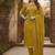 yellow weaved chanderi modal unstitched dress material 