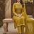 yellow weaved chanderi modal unstitched dress material 