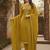 yellow weaved chanderi modal unstitched dress material 