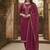 magenta weaved chanderi modal unstitched dress material 
