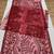 Red heavy butterfly net saree with 5mm sequins & multi thread embroidery work unstitched blouse