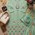 Sea Green Color Embroidery Work Silk Blend Salwar suit