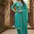 sea green weaved chanderi modal unstitched dress material 