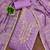 lavender weaved chanderi modal unstitched dress material 
