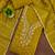 yellow weaved chanderi modal unstitched dress material 