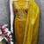 yellow weaved chanderi modal unstitched dress material 