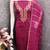 magenta weaved chanderi modal unstitched dress material 