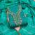 sea green weaved chanderi modal unstitched dress material 