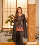 Festive wear thread work kurta with farshi pant & dupatta set