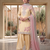 Women's yellow embroidered kurti with farshi pant and pink dupatta set