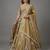 Women's Beige Gold Tissue Beads with Embroidered Lehenga Choli with Dupatta