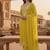 yellow embroidered roman silk pv chanderi unstitched dress material 