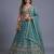Women's Sea green Tissue Beads with Embroidered Lehenga Choli with Dupatta