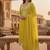 yellow embroidered roman silk pv chanderi unstitched dress material 
