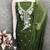 green embroidered roman silk pv chanderi unstitched dress material 