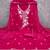 magenta embroidered roman silk pv chanderi unstitched dress material 