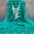 sea green embroidered roman silk pv chanderi unstitched dress material 