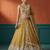 Women's Mustard Tissue Moti with Embroidered Lehenga Choli with Dupatta