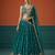 Women's Green Georgette Sequince Embroidered Lehenga Choli with Dupatta