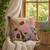 meadow threads beige cotton embroidered cushion cover (16"x16")