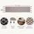 stave geometric cotton ivory table runner (6 seater)