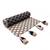 stave geometric cotton ivory table runner (6 seater)