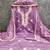 lavender embroidered roman silk pv chanderi unstitched dress material 