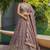 Women's Mauve Tissue Moti with Embroidered Lehenga Choli with Dupatta