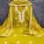 yellow embroidered roman silk pv chanderi unstitched dress material 