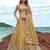 Women's Mustard Tissue Moti with Embroidered Lehenga Choli with Dupatta