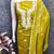 yellow embroidered roman silk pv chanderi unstitched dress material 