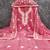 pink embroidered roman silk pv chanderi unstitched dress material 