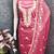 pink embroidered roman silk pv chanderi unstitched dress material 