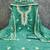 sea green embroidered roman silk pv chanderi unstitched dress material 
