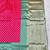 rani pink zari woven banarasi silk blend traditional saree with blouse piece