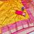 gold zari woven banarasi silk blend traditional saree with blouse piece