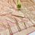 pink zari woven banarasi satin silk blend traditional saree with blouse piece