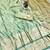 green zari woven banarasi satin silk blend traditional saree with blouse piece